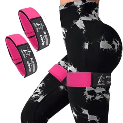 Image of BFR Occlusion Bands for Women Glutes,Blood Flow Restriction Legs, Butt &amp; Hip Building, Workouts, Best Fabric Resistance Squat Thigh