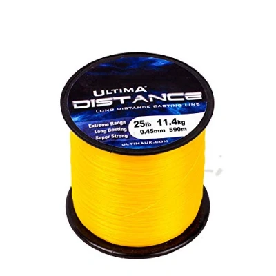 Image of Ultima E5276 Distance Long Range Casting and Sea Fishing Line Fire Orange, 0.45 mm 25.0 lb