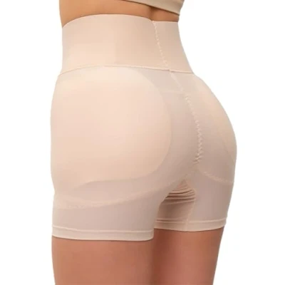 Image of Sodacoda Women&#039;s Shapewear Thick Hip and Butt Push Up with Waist Cincher Band (1 Pair Beige L)