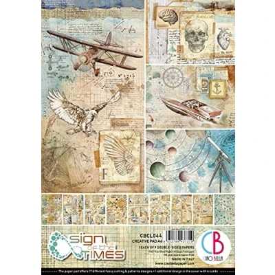 Image of Ciao Bella Paper Creative Pad, Sign of The Times, 9 Designs/1 Each, OSFA