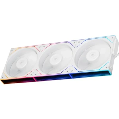 Image of Thermalright TL M12QW X3 120mm ARGB Case Fans, Daisy Chain 2000RPM Quiet Computer Fan with Infinity Mirrors on Both Sides(White)