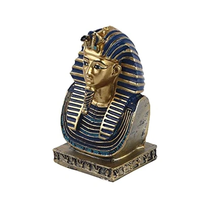 Image of Kocris Casa Egyptian Pharaoh Reptile Tank Decorations Ancient Egypt Aquarium Fish Turtle Lizard Spider Tanks Terrarium Décor Ornament Pet Gold