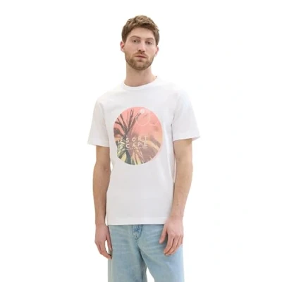 Image of TOM TAILOR Men&#039;s 1041818 T Shirt, 20000 White, XXL