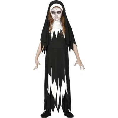 Image of FIESTAS GUIRCA Sinister Nun Costume Age 5 6 Years