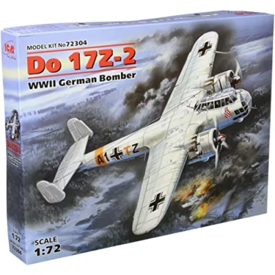 Image of ICM ICM72304 1:72 Do 17Z 2, WWII German Bomber, Black