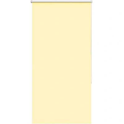Image of vidaXL Roller Blind Blackout Yellow 75x130 cm Fabric Width 70.7 Polyester