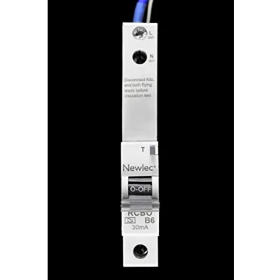 Image of NEWLEC 16 AMP TYPE B 6 kA 30 mA RCBO RCD MCB