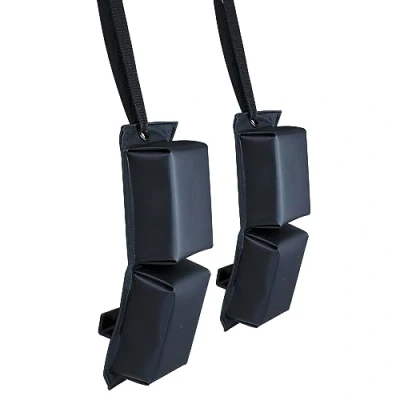 Image of Extreme Max 3006.7270 BoatTector PWC Contour Fender with Hook &amp; Strap Set Adjustable Straps for Easy Secure Installation 2 Pack