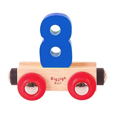 Image of Bigjigs Rail Name Number 8 (Dark Blue)