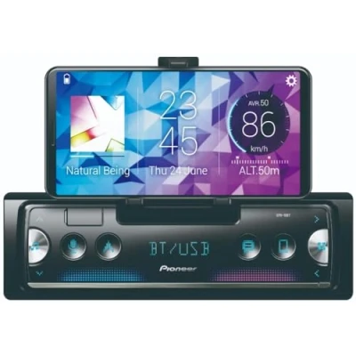 Image of Pioneer SPH 10BT Next Generation Smartphone Receiver, 1 DIN, With Bluetooth, USB and Spotify, Connects to iPhone &amp; Android, Black