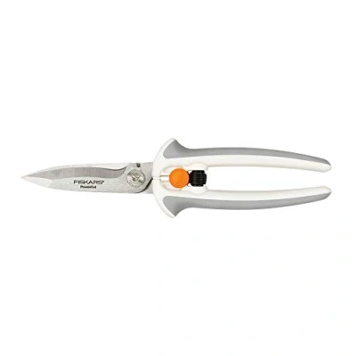 Image of Fiskars Crafts Easy Action PowerCut Snips, 8, White/Gray