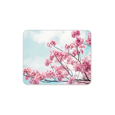 Image of Destination Vinyl Ltd Pink Blossom Tree Mouse Mat Pad Sakura Japanese Gift Computer #8793