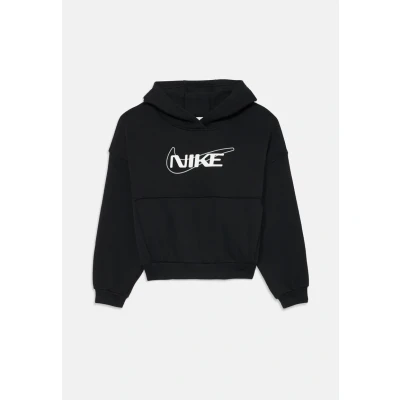 Image of Nike Sportswear CLUB STAR Hoodie, Women&#039;s, Size: 12 13y, Black/white