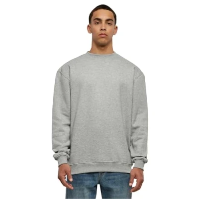 Image of Urban Classics Crewneck Sweatshirt, Men&#039;s, Size: 4XL, Grey