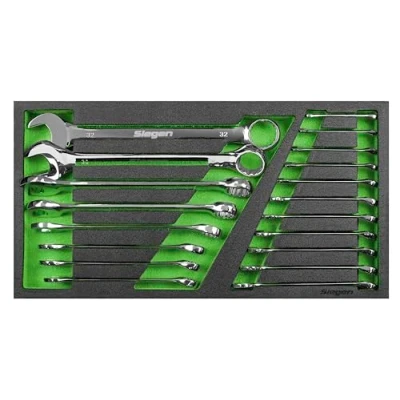 Image of Sealey Siegen 19pc Combination Spanner Set with Tool Tray S01272