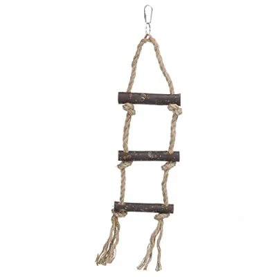 Image of Trixie Natural Living Rope Ladder with 3 Rungs, 40 cm, Pack of 4