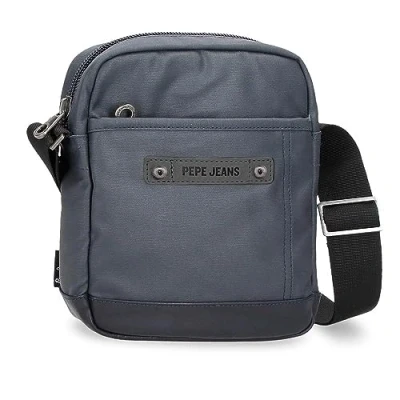 Image of Pepe Jeans Hatfield Medium Blue Shoulder Bag 17 x 22 6 cm Polyester, blue, One Size, Crossbody