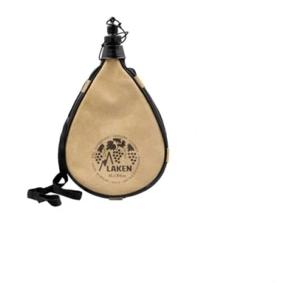 Image of Laken Spanish Leather Wine Bota Water Canteen Straight Shape 2 Liter