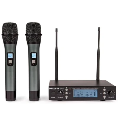 Image of KAM UHF Multi Channel Professional Wireless Microphone System