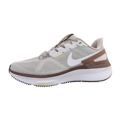Image of Nike Women&#039;s Air Zoom Structure 25 Road Running Shoe, Platinum Violet/White/Photon D, 5 UK