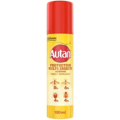 Image of Autan Mosquito &amp; Insect Repellent Spray, Travel Essentials, Suitable For Kids, DEET Free Formula, Up to 8 Hours Protection against Mosquitoes, Biting Flies and Ticks, 100 ml