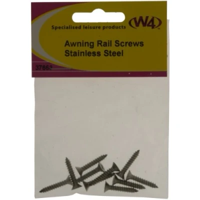 Image of W4 Awning Rail Screws Silver, 10 Pack