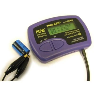 Image of Velleman Capacimeter and ESR measurement ESR70G, Black Purple