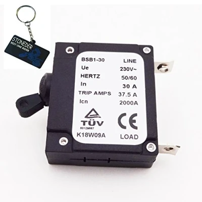 Image of STONEDER BSB1 30 In Generator Circuit Breaker For 37.5A Trip Amps 2000A 50 60 Hertz 30A 230V
