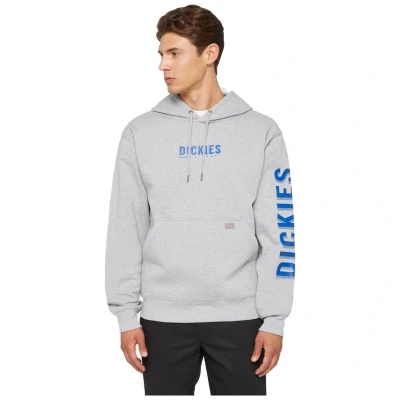Image of Dickies Men&#039;s Graphic DWR Pullover Fleece Sweater, Heather Grey, M