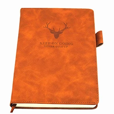 Image of A5 Ruled Notebook Journal Hardcover Executive Notebooks with Premium Thick Paper, College Lined Journal, 8.3&quot;x5.7&quot;,360 Page, Perfect for Office Home School Business Writing &amp; Note Taking（Brown）