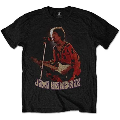 Image of Jimi Hendrix JHXTS17MB02 T Shirt, Orange, Medium