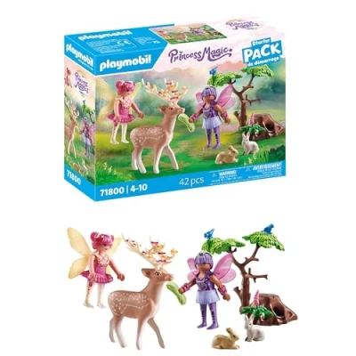 Image of Playmobil Fairies with cute Forest Animals Fairy Tale Toys for Children aged 4+ 71800