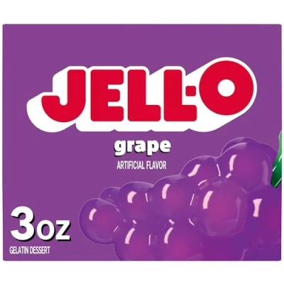 Image of Jell O Gelatin Dessert 3 Ounce Boxes Pack of 4 (Grape)