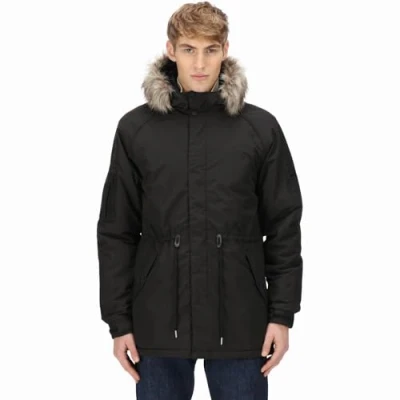 Image of Regatta Mens Salinger III Waterproof Parka Jacket Black XL