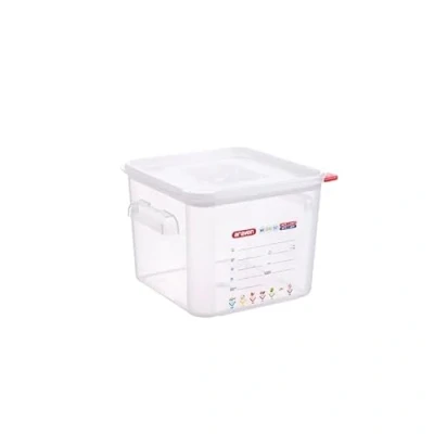 Image of Araven Squared Transparent Polypropylene Container with Lid 6Ltr