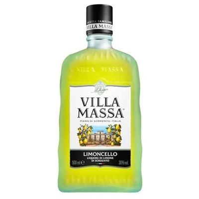 Image of Villa Massa Limoncello, 50cl, 30 Percent ABV, Italian Liqueur Produced in Sorrento following Traditional Artisanal Process, with Handpicked Lemons