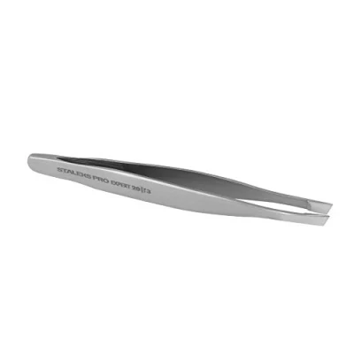 Image of Vj Eyebrow Tweezers Staleks TE 20 Beauty Tools Implements Instruments for Beautician Brow Hair Removal (Type 3)