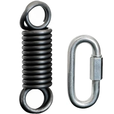 Image of Meister Professional Heavy Bag Spring for Punching Bags up to 250lb Black w/Screwlock Carabiner