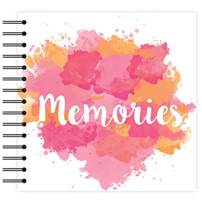 Image of Simply Creative Plain White Scrapbook Album Memories Pink 12&quot;x12&quot;