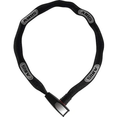 Image of ABUS steel O chain 8807K lock Flexible hardened bike security level 8 110 cm Black