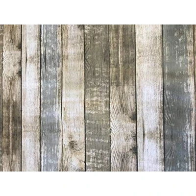 Image of linen702 Vinyl Pvc Tablecloth Wood Effect Floor Boards 54 inch (137cm) Round 4 Seater Size square Table, Wipe Clean, Textile Backed plastic Circular table cloth (277)