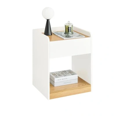 Image of Bedside Table Nightstand Side End Sofa Lamp Table,FBT128 WN Sobuy