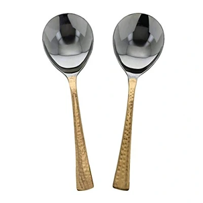Image of Zap impex Stainless Steel Serving Spoons, Set of 2 Indian Tableware for Household and Kitchen