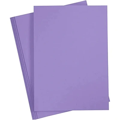 Image of 20 Purple A4 180gsm Card Sheets for Crafts