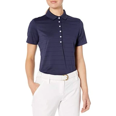 Image of Callaway Women&#039;s Short Sleeve Opti vent Open Mesh Polo Golf Shirt, Peacoat, S UK