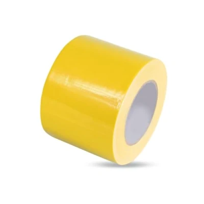 Image of Abacus Range Waterproof Gaffer Tape 100mm x 50m Heavy Duty Duct Strong Adhesive Cloth Super Sticky for Indoor/Outdoor Yellow
