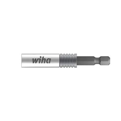 Image of Wiha 39134 CentroFix SuperSlim Quick Change Tool Holder 1/4 inch Magnetic Hexagonal Drive E 6.3 and Hex Shank in Plastic Box