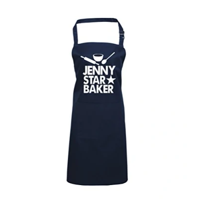 Image of Edward Sinclair Personalised Star Baker Navy Cooking Baking Apron