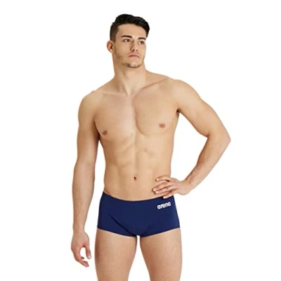 Image of arena Solid Team Men&#039;s Swimming Swimsuit, Quick Drying Swim Shorts in MaxLife Fabric with Maximum Chlorine Resistance and UPF 50+ UV Protection