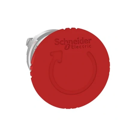 Image of Schneider Electric, Harmomny, ZB4BS844, Emergency stop head, switching off, metal, red mushroom Ø40, Ø22, trigger latching turn to release